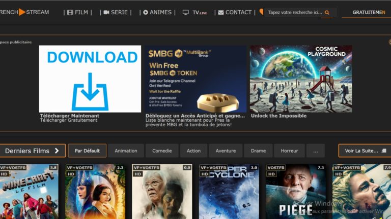 Des films et séries en téléchargement gratuit avec French Stream