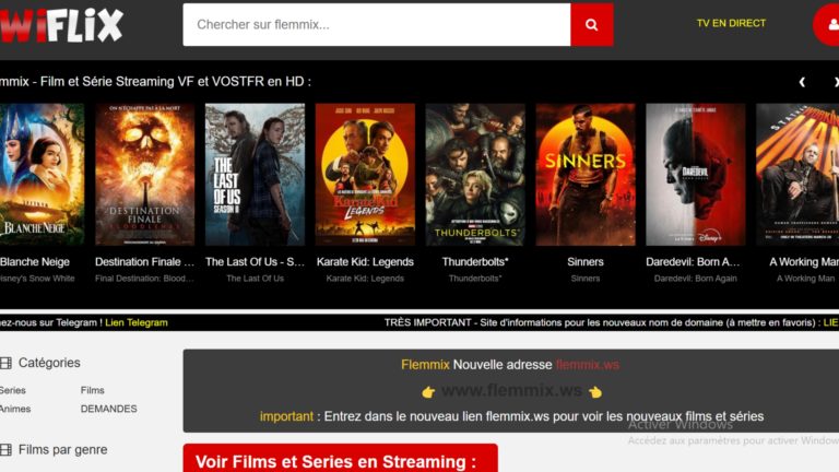 Des films et séries en streaming gratuit sur Wiflix.