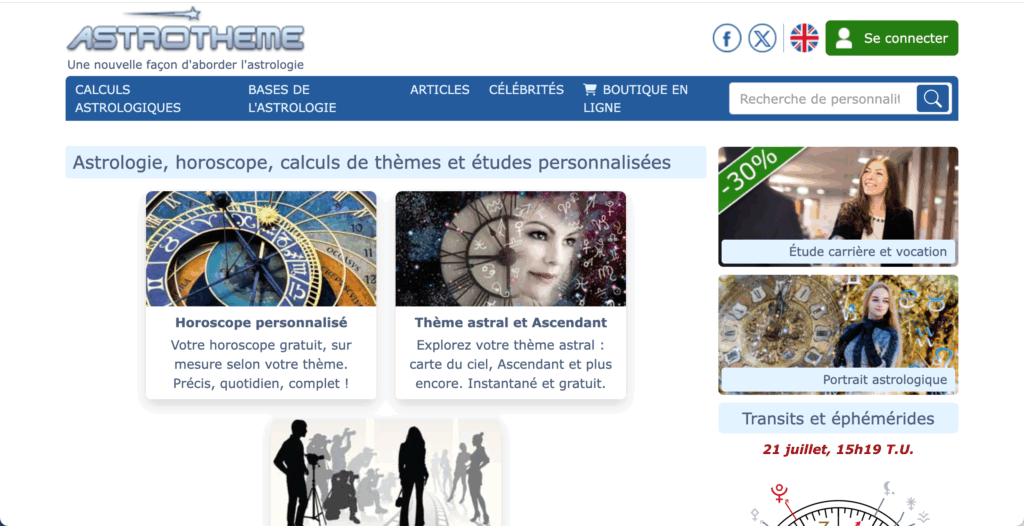 site astrologie Astrotheme 